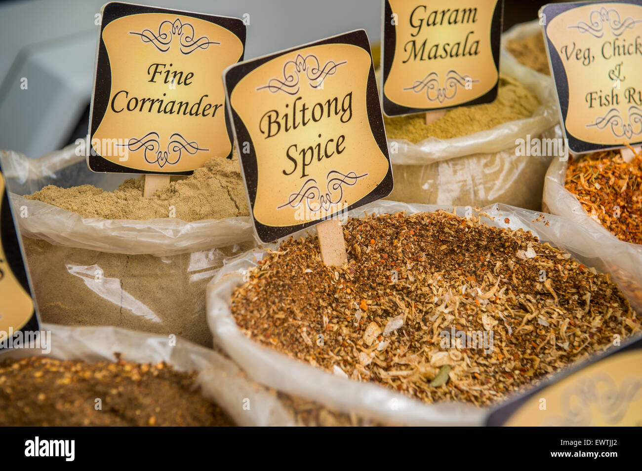 SOUTH AFRICA Herbs and spices for sale at farmers market in Pretoria