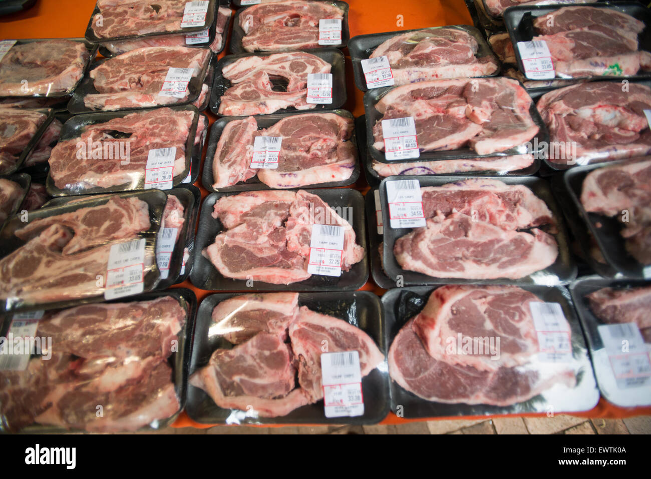 SOUTH AFRICA Prepackaged meats Stock Photo Alamy