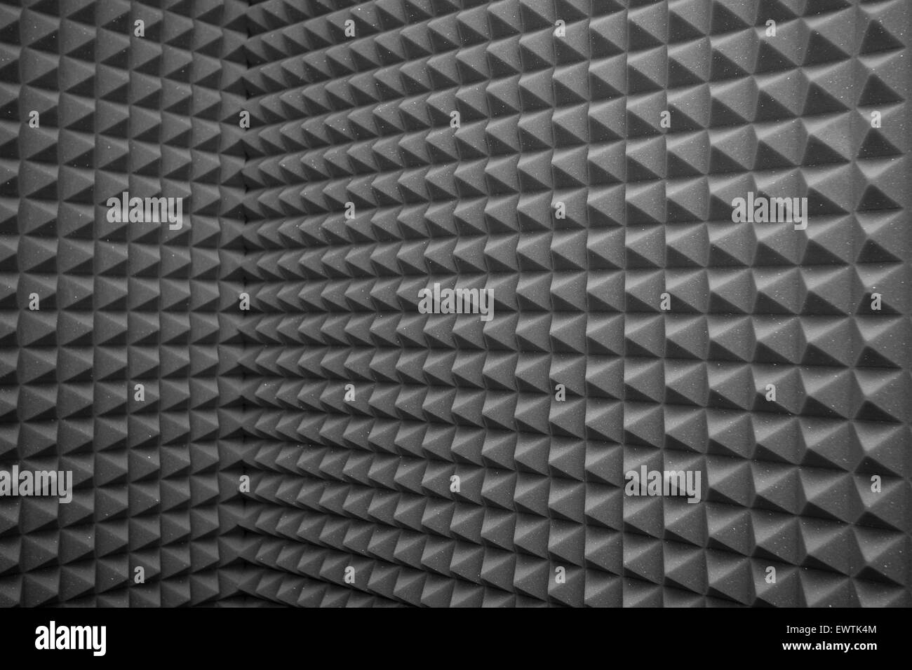 Black soundproof wall with acoustic dampening foam. Soundproof room in  professional sound recording studio Stock Photo - Alamy