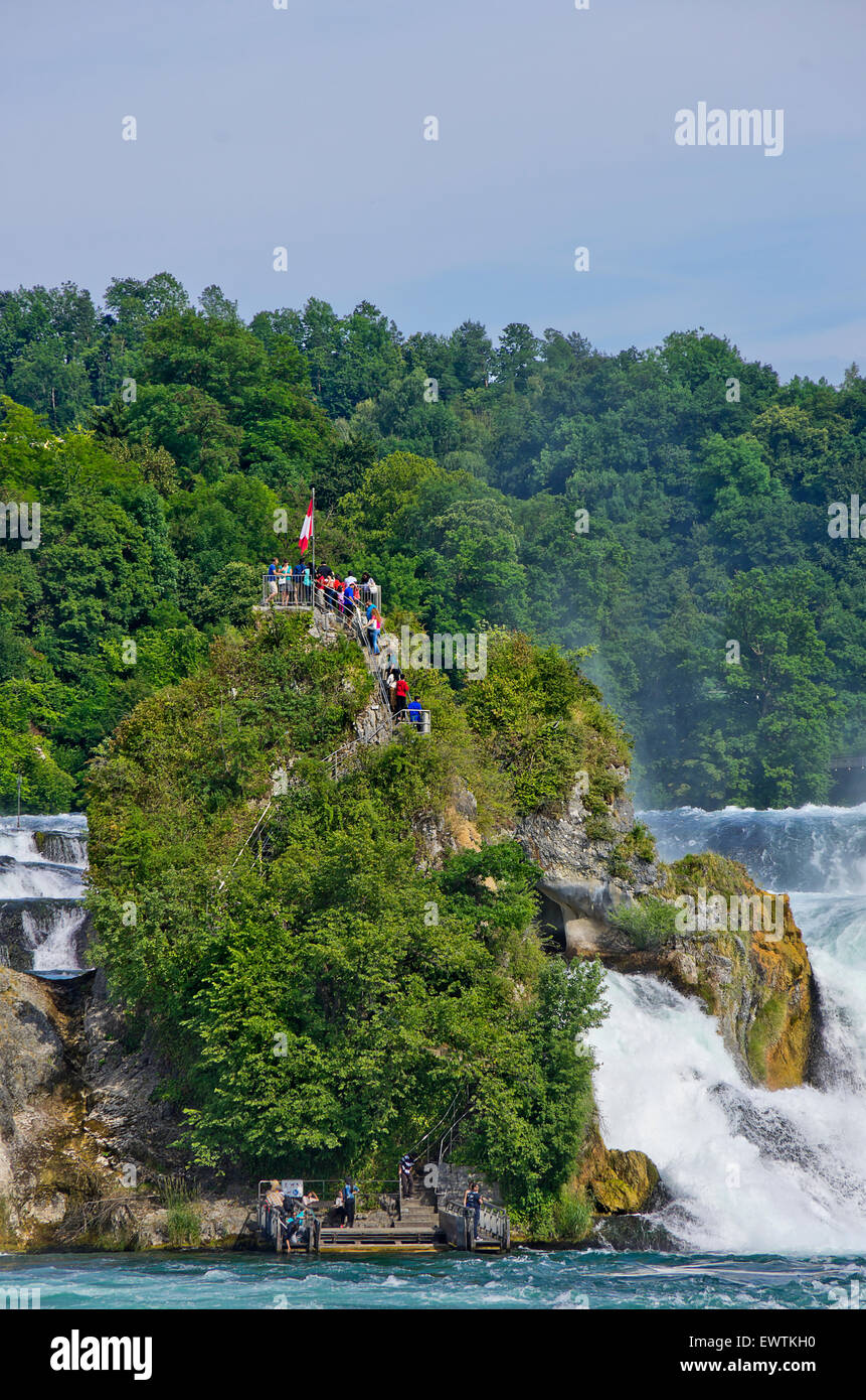 The Rhine Falls, Schaffhausen, Switzerland. Stock Photo