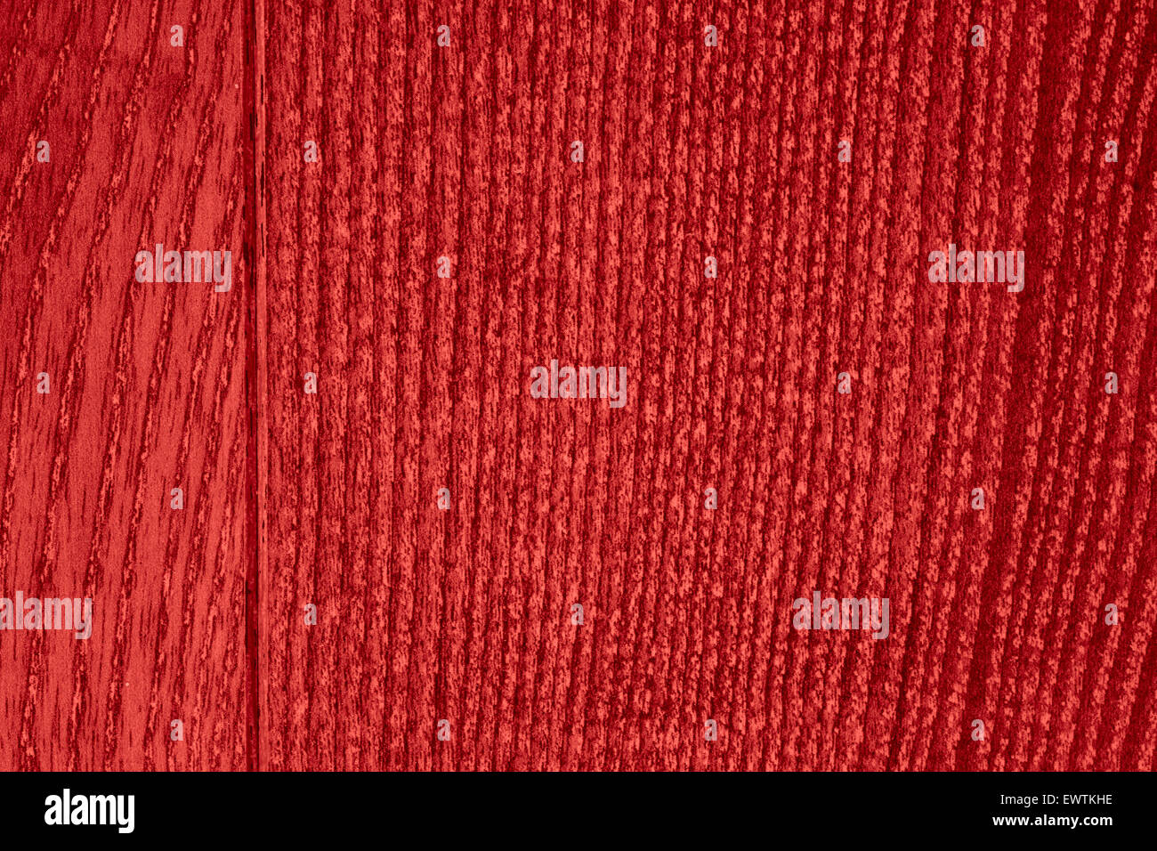 wood grain texture or oak plank red background with margin Stock Photo