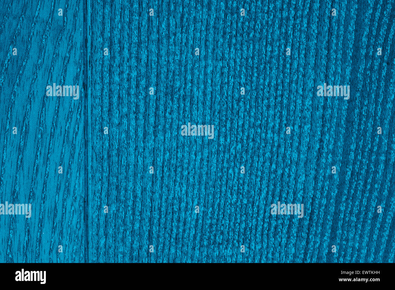 wood grain texture or oak plank turquoise background with margin Stock Photo