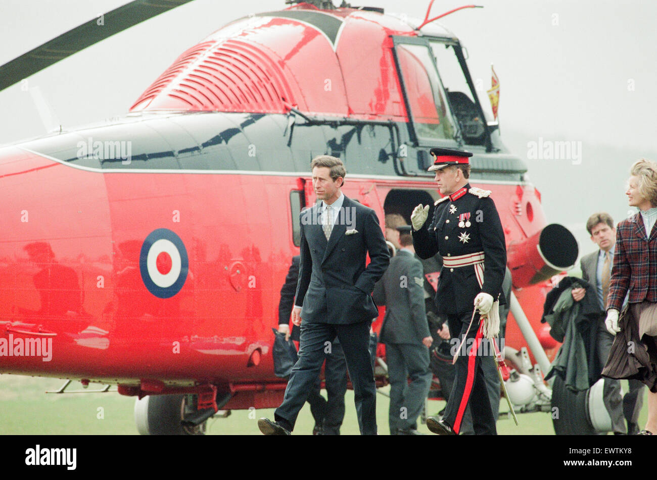 Prince Charles visits Rosecroft Secondary School, Loftus, SaltburnBy