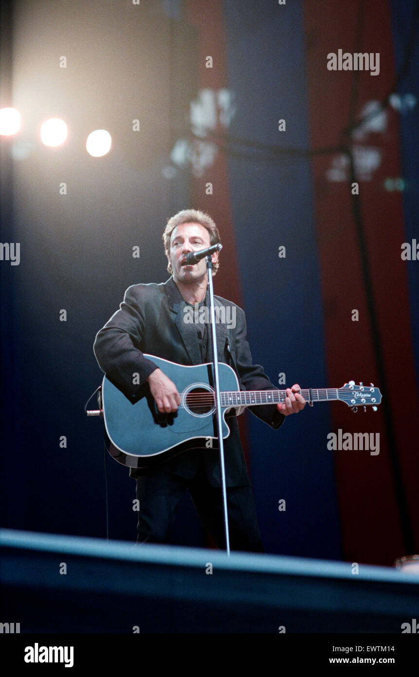 Bruce Springsteen, in concert on his Tunnel of Love Express Tour