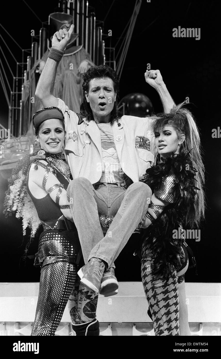 Cliff Richard and the cast of the musical 'Time' attend a photocall ...