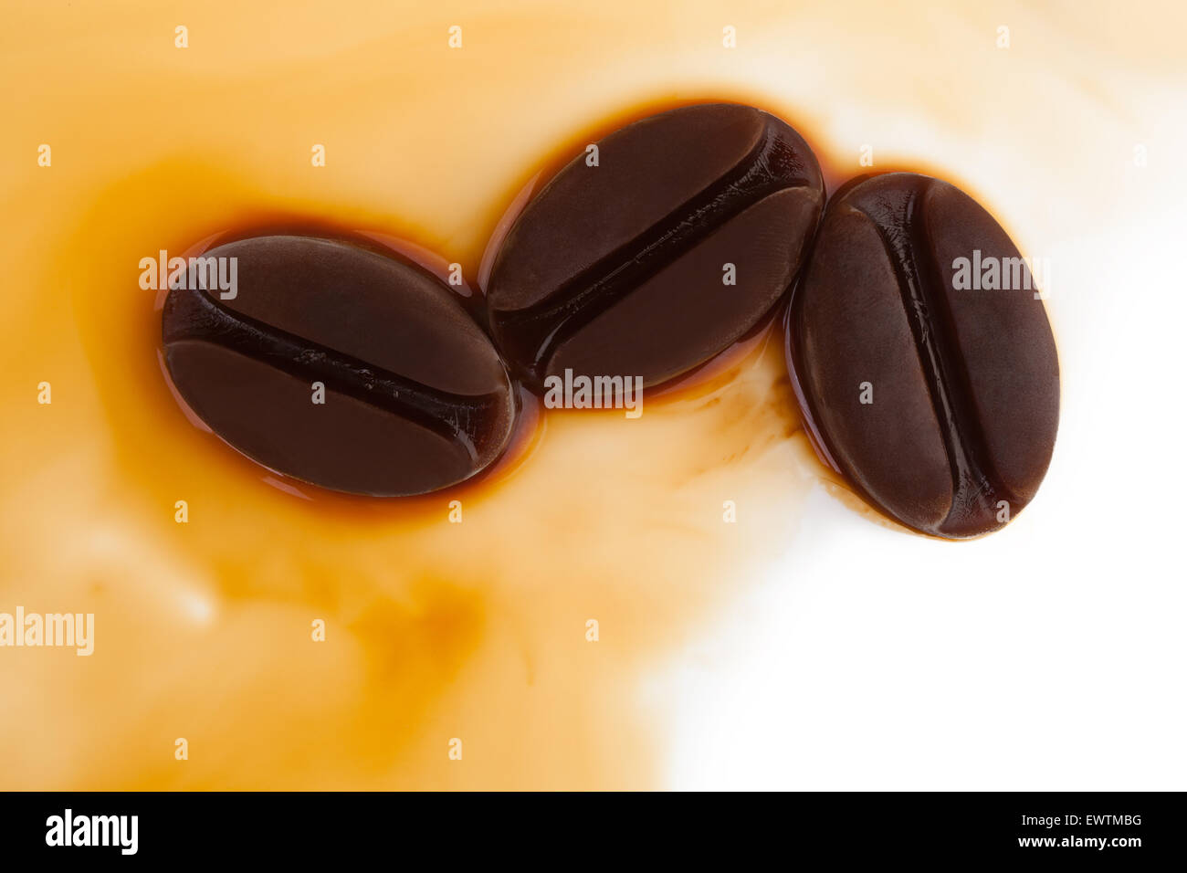 Three coffee beans Stock Photo Alamy