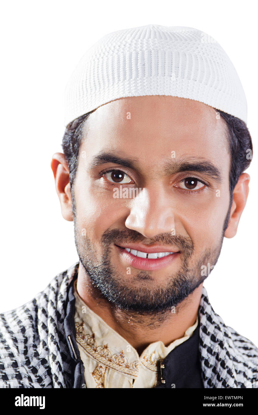1 indian Muslim man Stock Photo