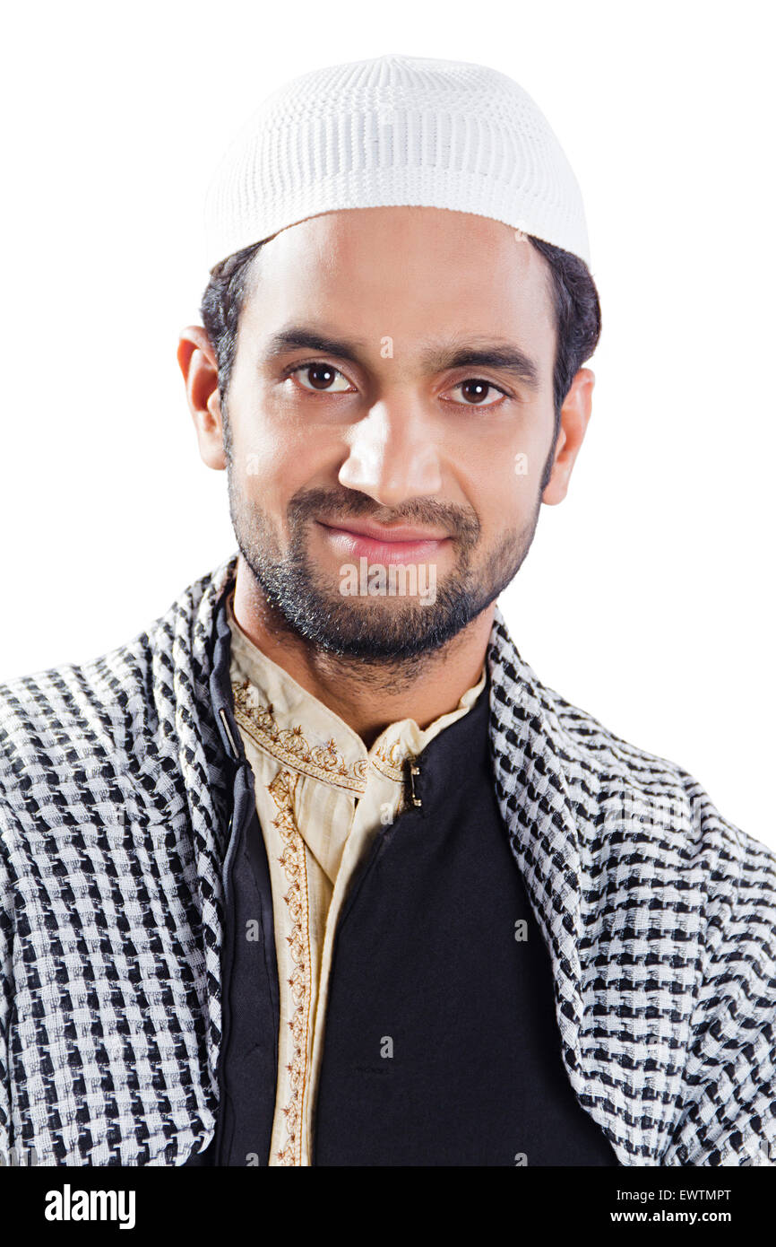 1 indian Muslim man Stock Photo