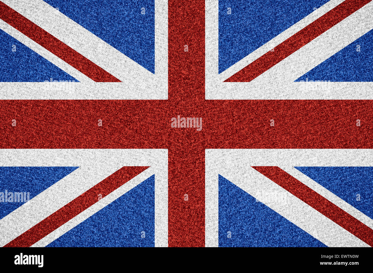 flag of United Kingdom or British symbol on abstract background Stock Photo