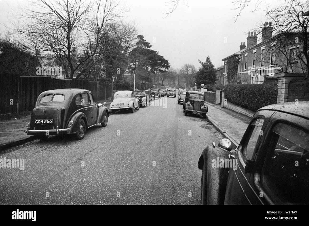 Birmingham, Street Scene, 27th December 1959. Stock Photo