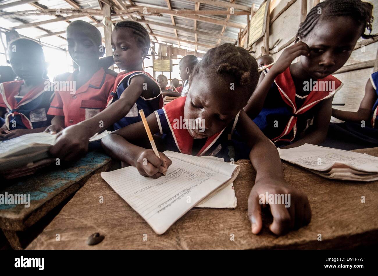 School in Sierra Leone Stock Photo Alamy