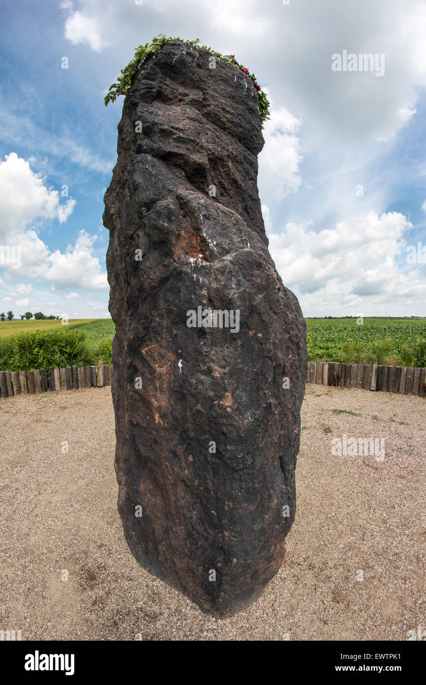 Menhir Stone Shepherd Stock Photo