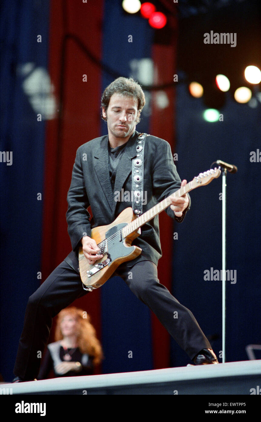 Bruce Springsteen, in concert on his Tunnel of Love Express Tour