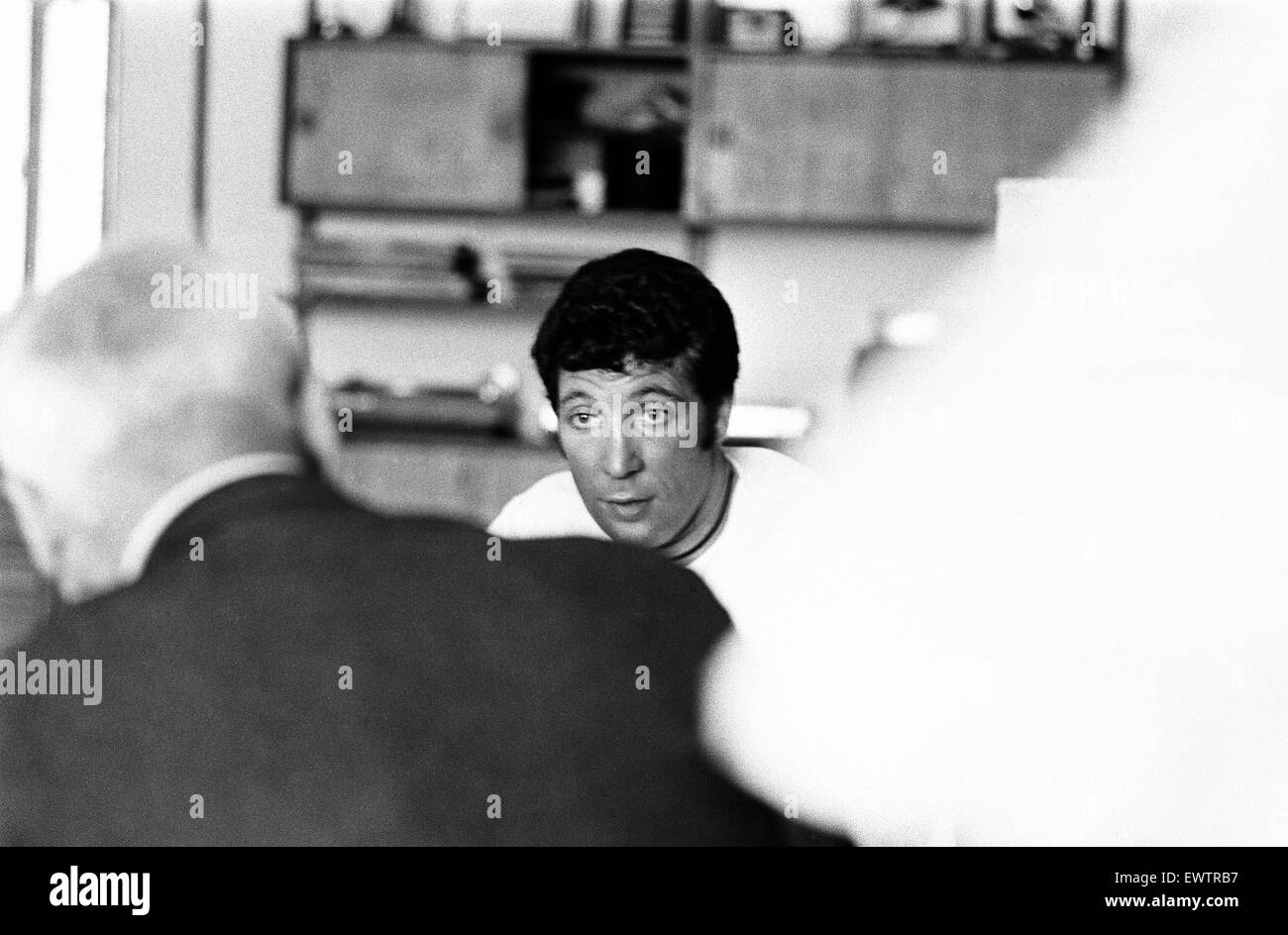 Tom Jones, Interview, pictured at his home in Sunbury on Thames, 21st August 1968. Stock Photo