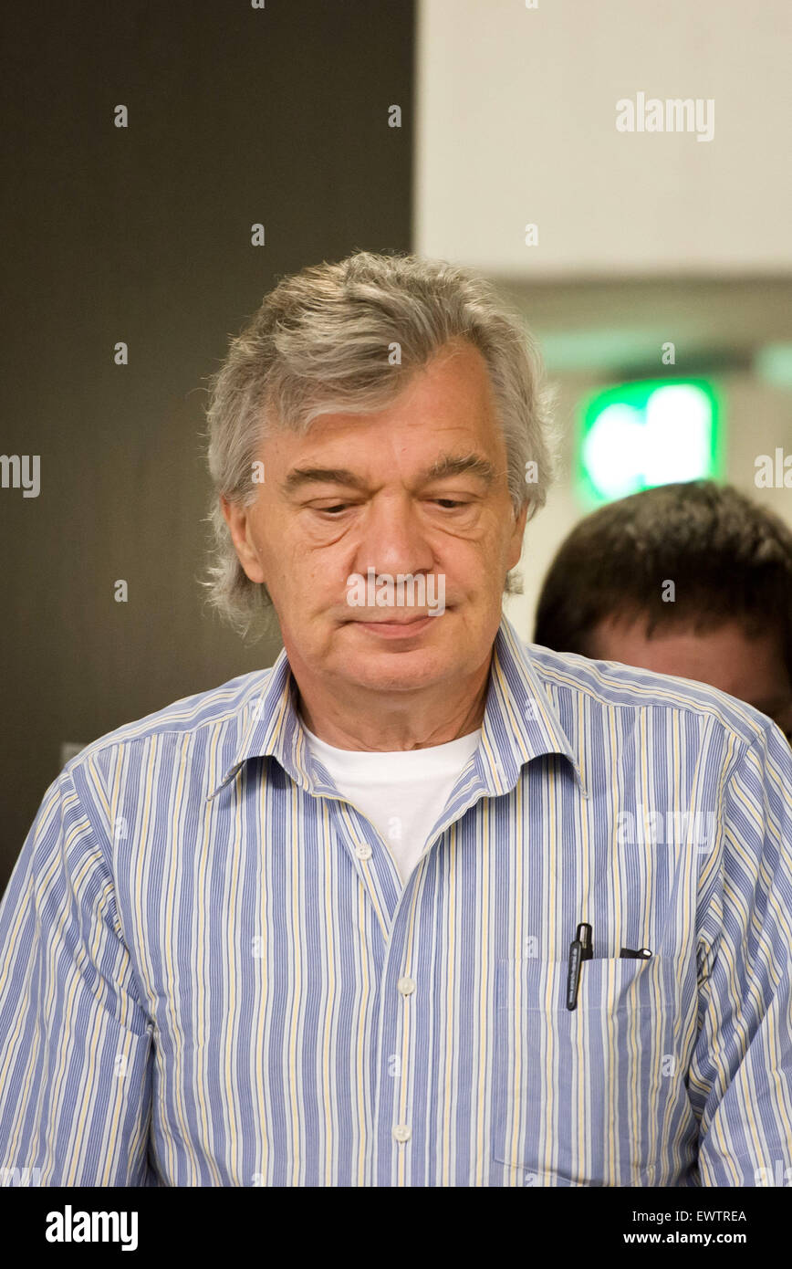 Stuttgart, Germany. 01st July, 2015. Defendant Robert D. arrives to a