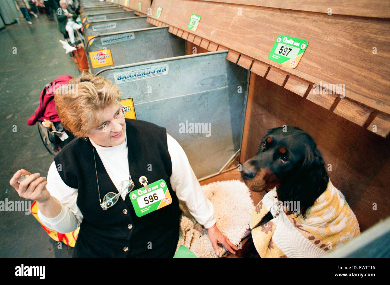Crufts Dog Show, held at the NEC. 16th March 1994. Stock Photo
