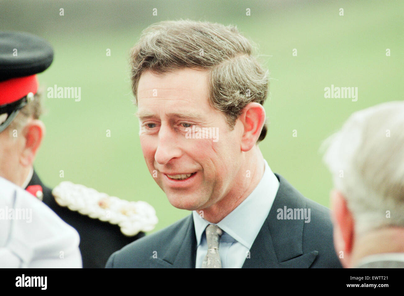 Prince Charles visits Rosecroft Secondary School, Loftus, Saltburn-By-the-Sea, Redcar And Cleveland, Wednesday 30th March 1994. Stock Photo