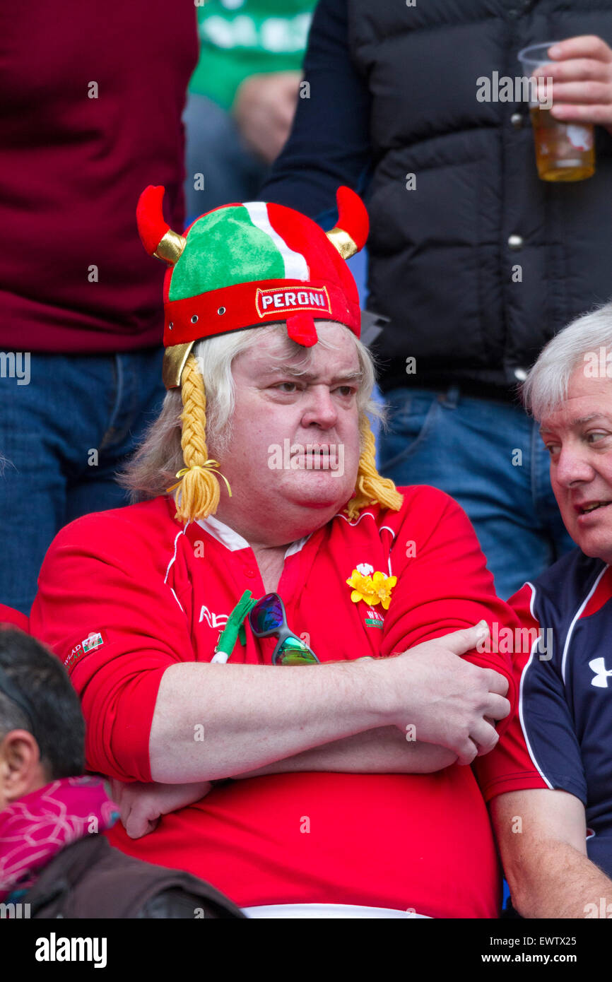 Rugby fan with hat hi res stock photography and images Alamy