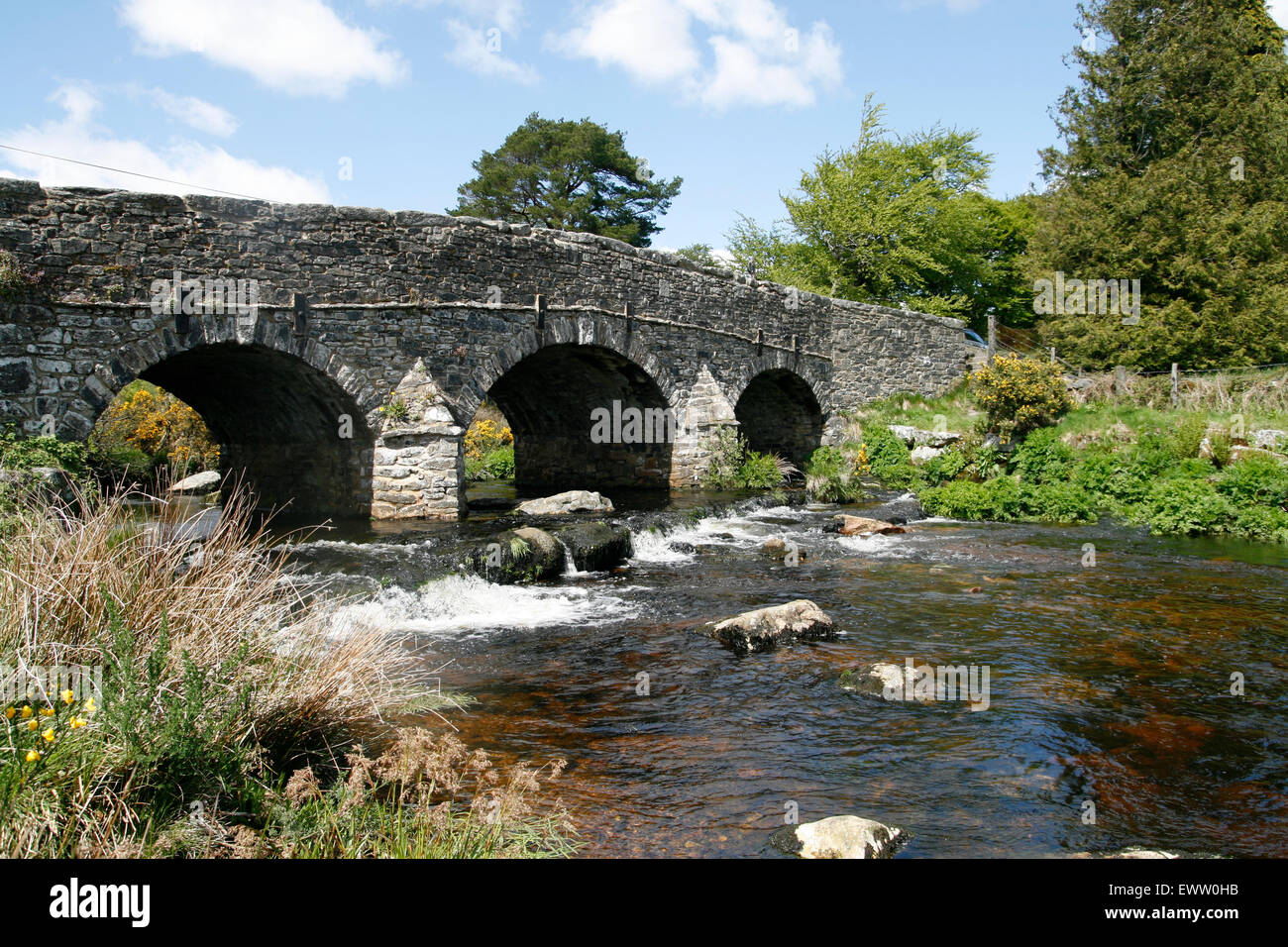 River Exe Postbridge Dartmoor Devon England UK Stock Photo - Alamy