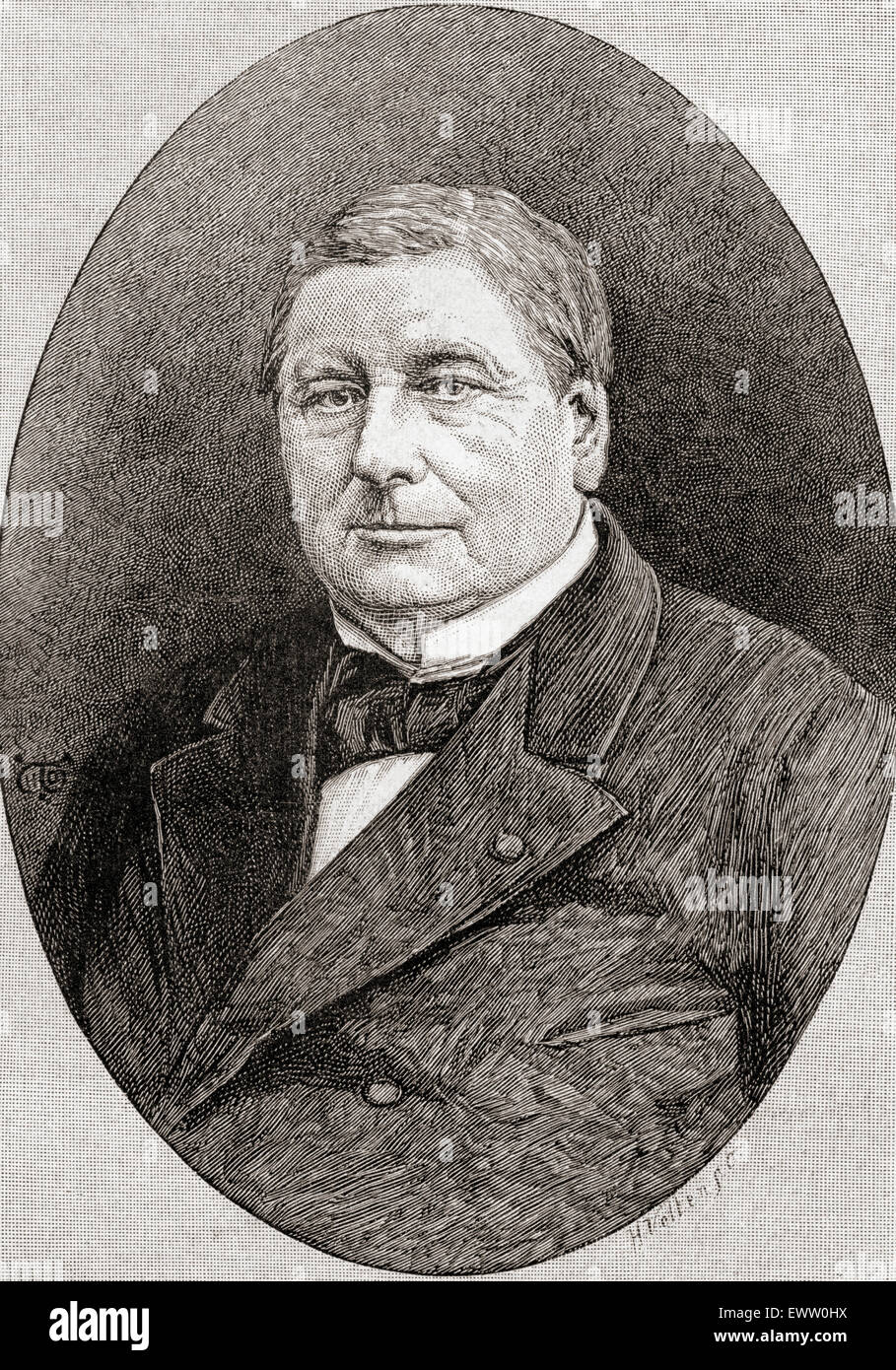 Eugène Marin Labiche,  1815 – 1888.   French dramatist. Stock Photo