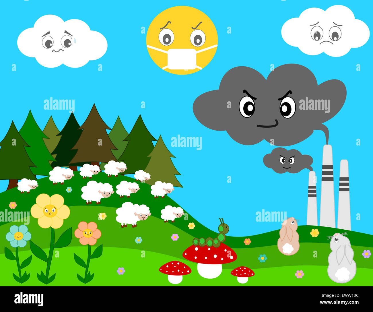 Cartoon pollution hi-res stock photography and images - Alamy Cartoon pollution hi-res stock photography and images - Alamy