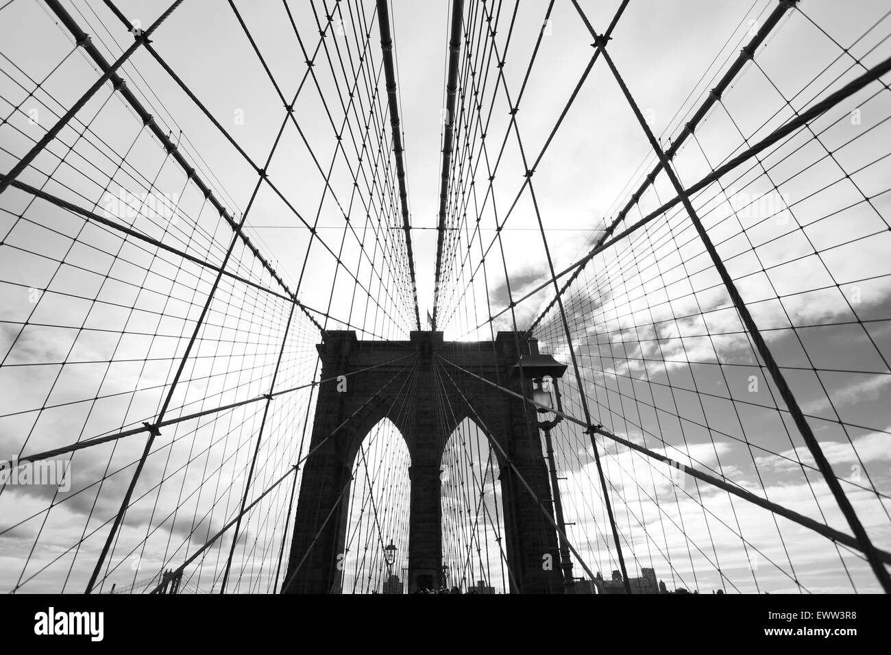 The Brooklyn bridge of New York Stock Photo