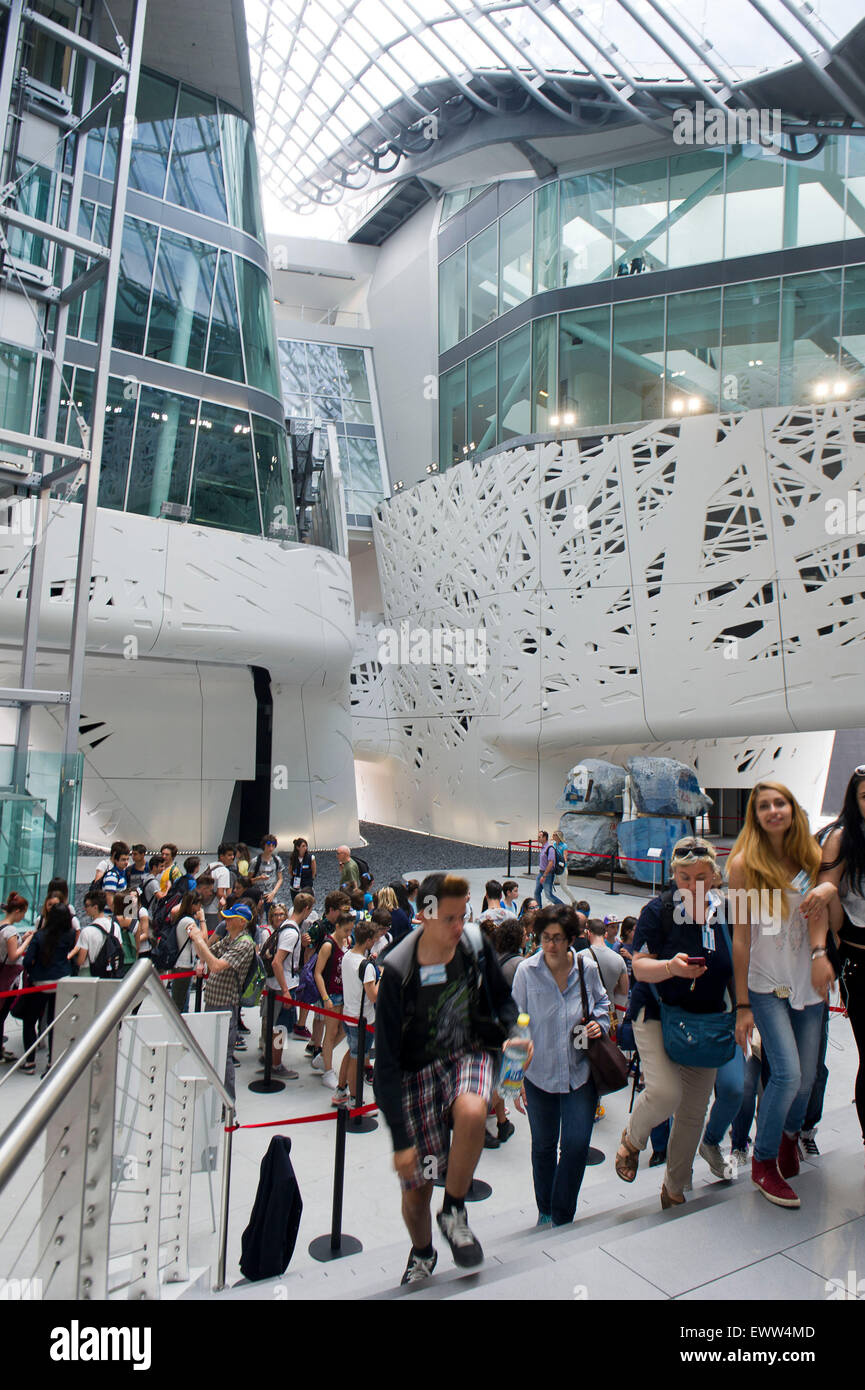 Italy, Milan, Expo 2015 Italy Pavilion interior and exterior ...
