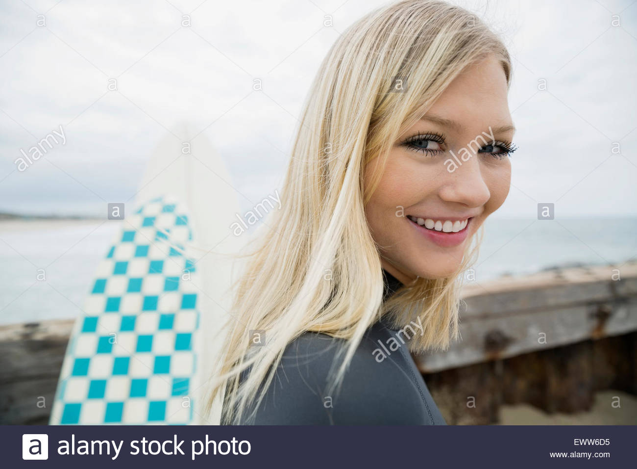 Female surfer surfboard hi-res stock photography and images - Alamy