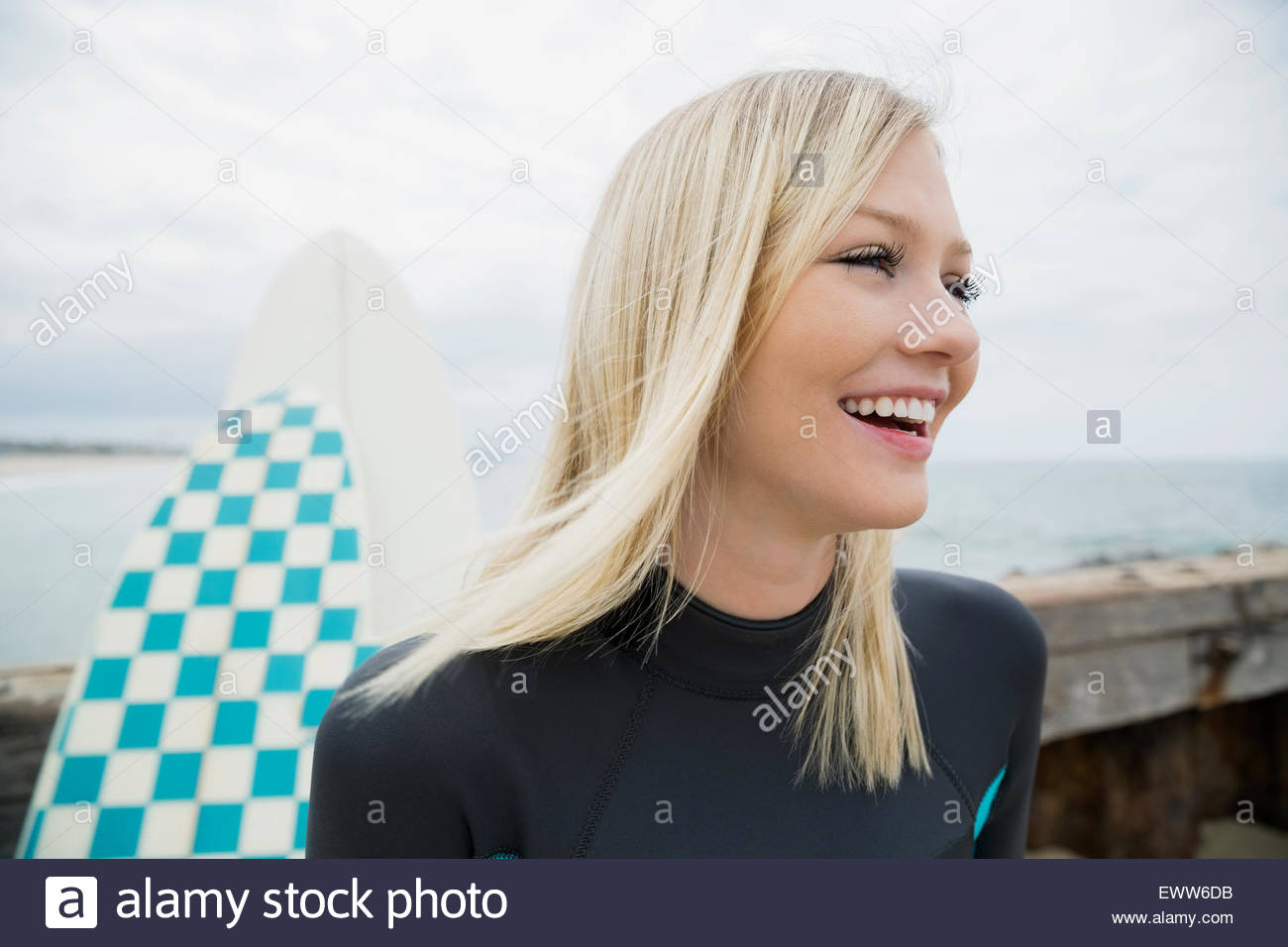 Female surfer surfboard hi-res stock photography and images - Alamy