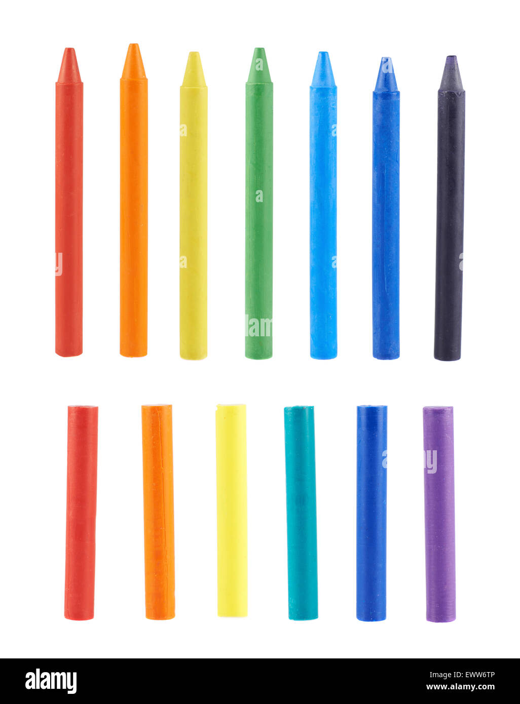 Multiple wax crayons set Stock Photo Alamy