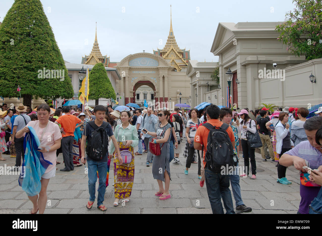 Grand Palace - Phra Borom Maha Ratcha Wang,  Bangkok, Thailand Stock Photo