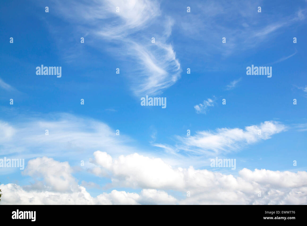 blue sky white clouds abstract nature fresh air Stock Photo - Alamy