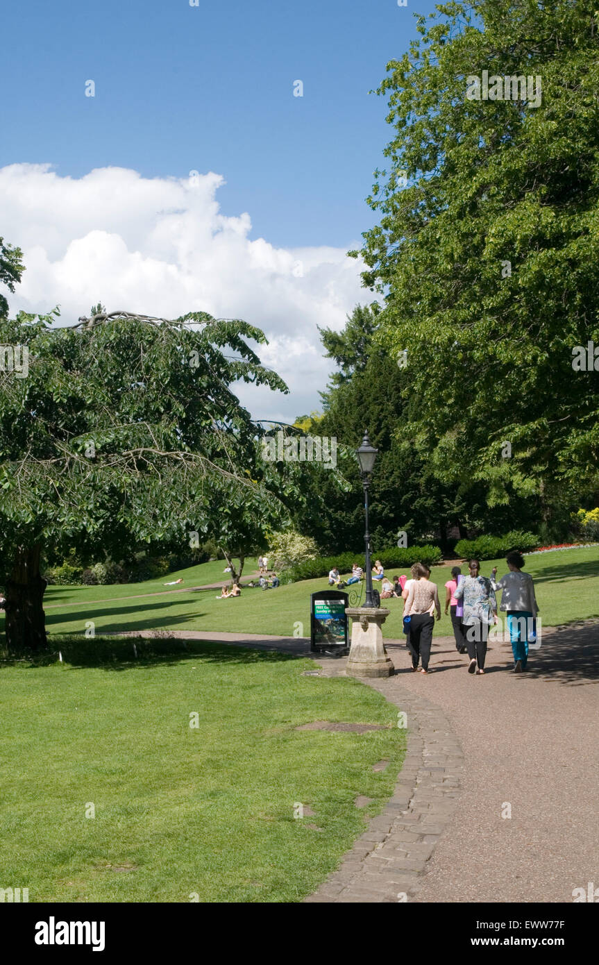 york uk museum gardens attraction visitor visitors tourist tourists hot summer day nice weather Stock Photo
