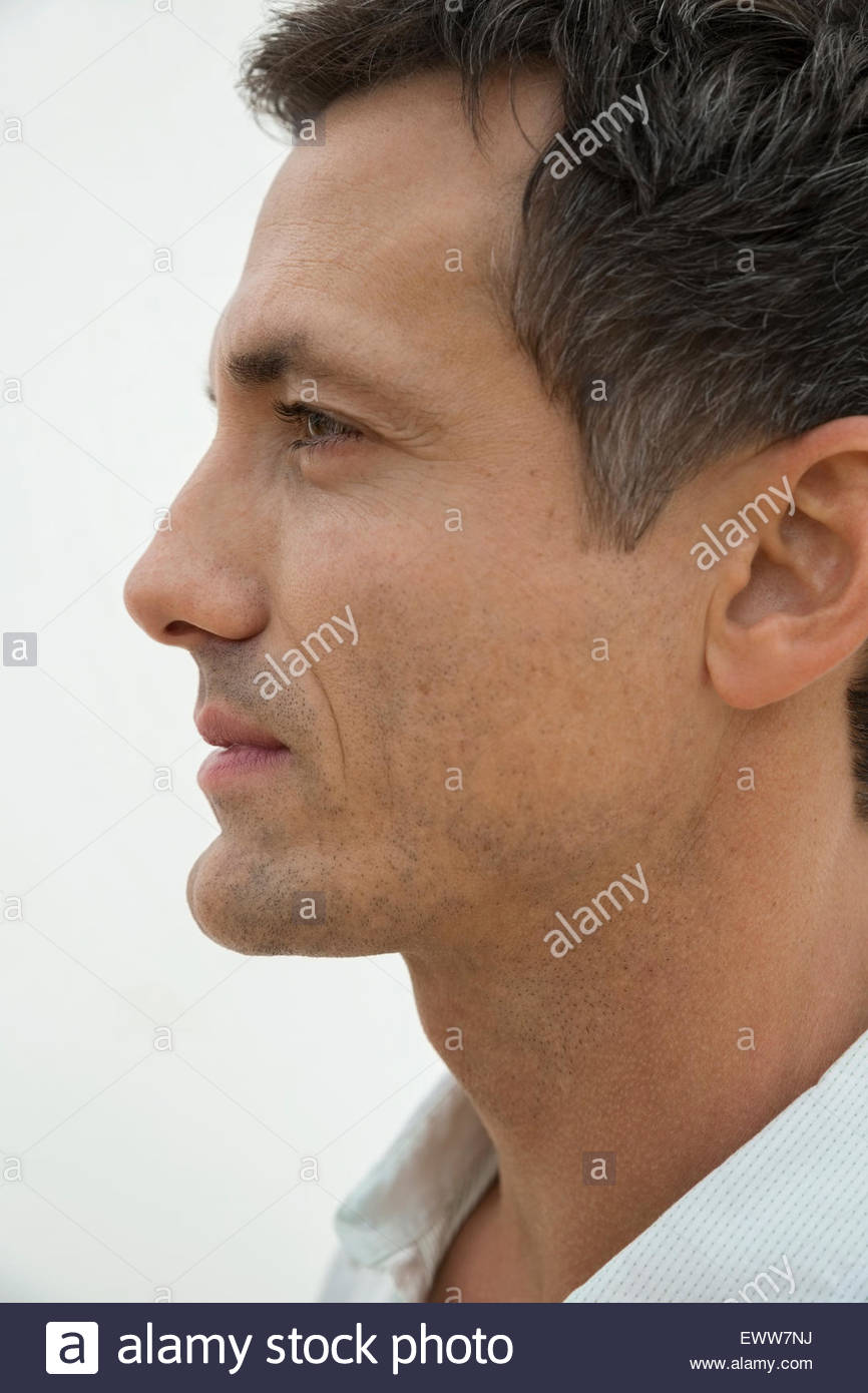 Side profile man hi-res stock photography and images - Alamy