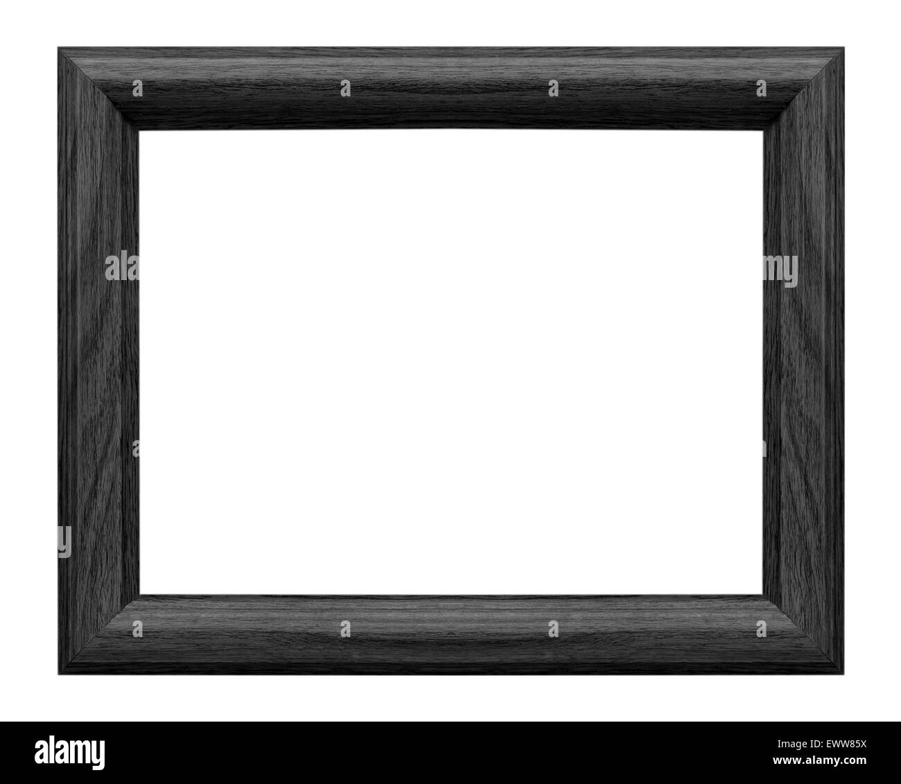 Black picture frame isolated on white background Stock Photo - Alamy