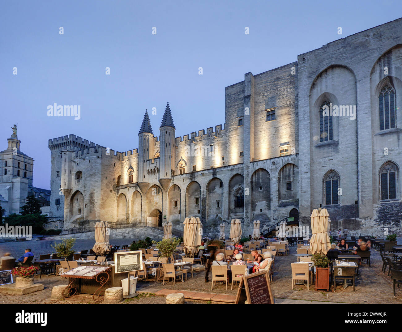 Palais de Papes,  Avignon, Bouche du Rhone, France Stock Photo