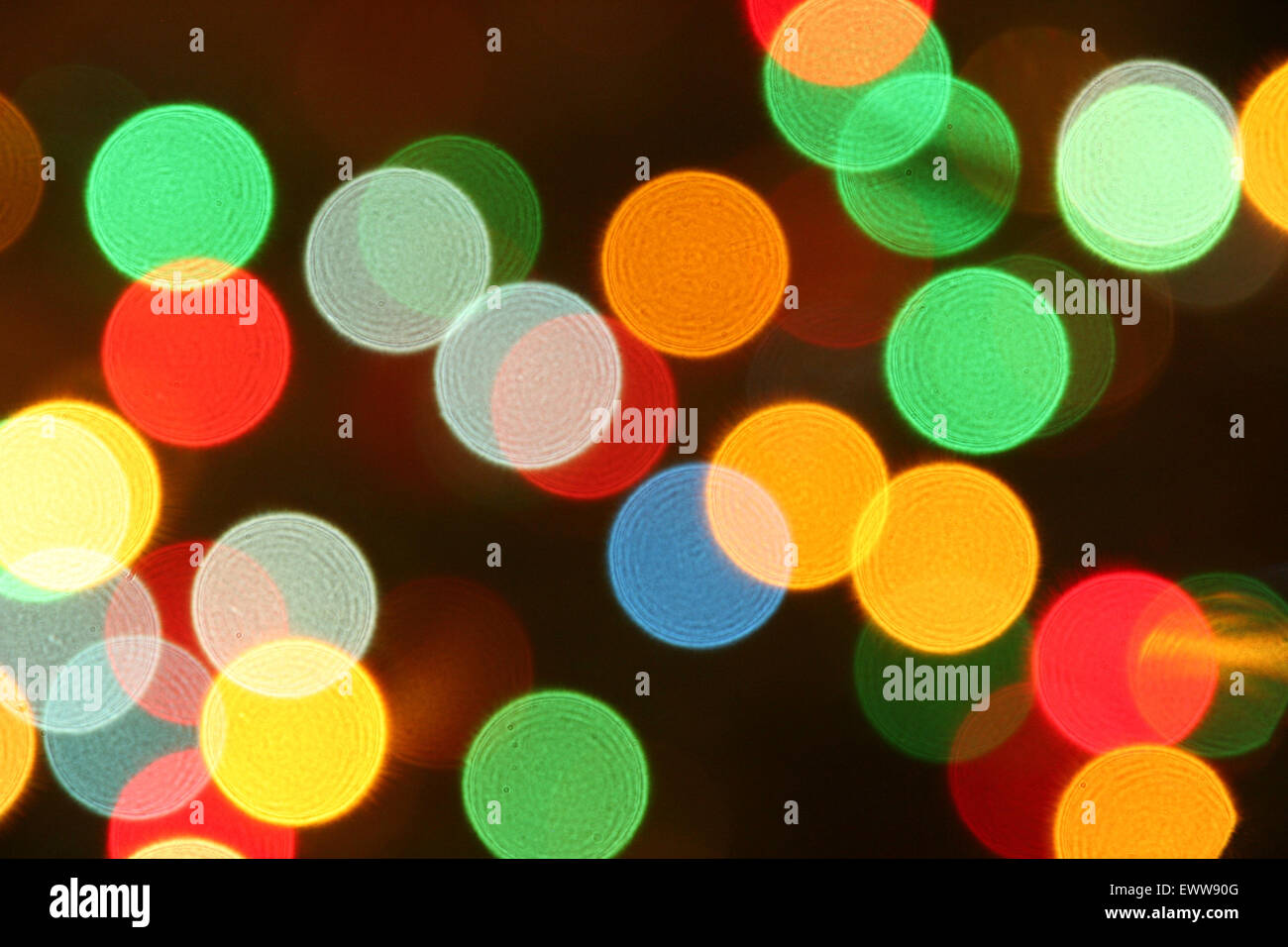 Multicolored, bright and colorful abstract background, bokeh, Christmas lights. Stock Photo