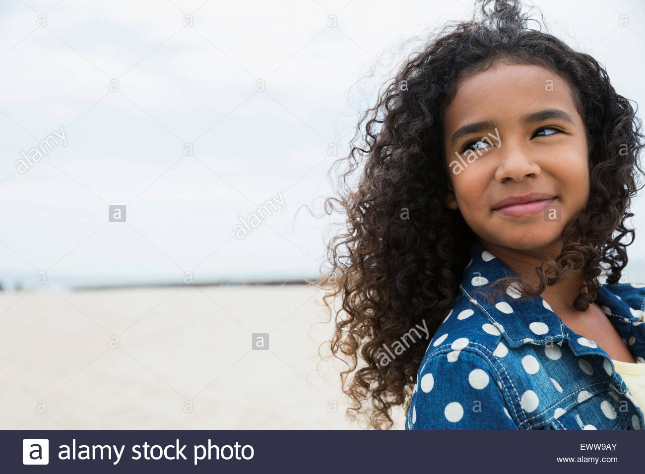 Girls curly hair hi-res stock photography and images - Alamy