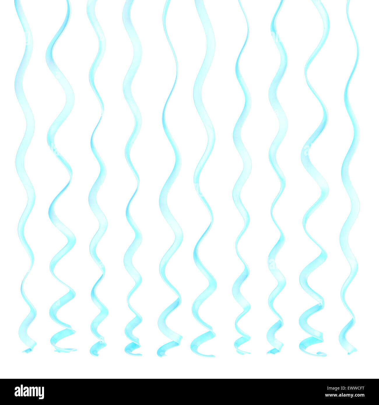 Serpentine ribbons isolated Stock Photo - Alamy