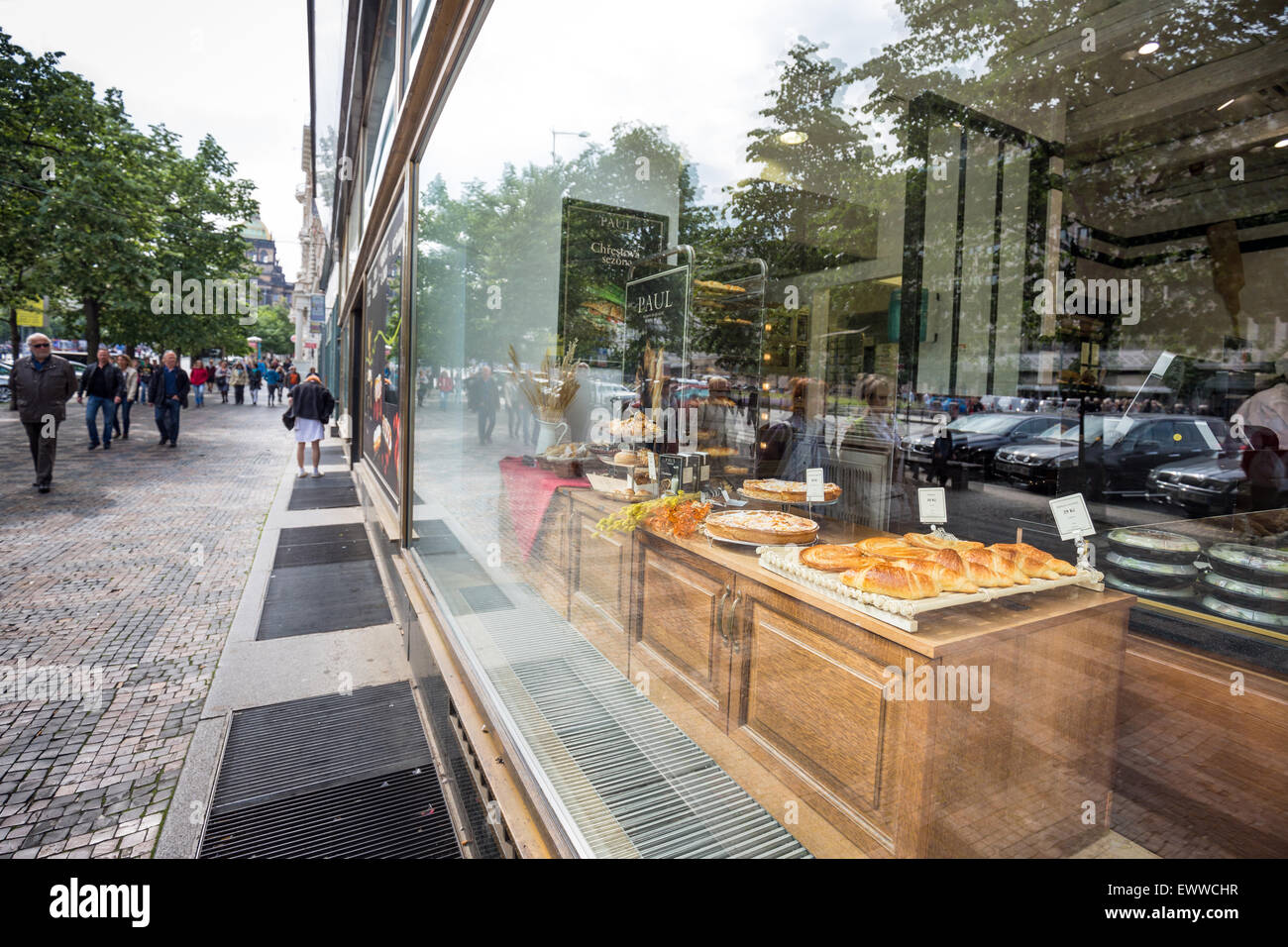 bakery shop Paul on display, Prague is the capital and largest city of