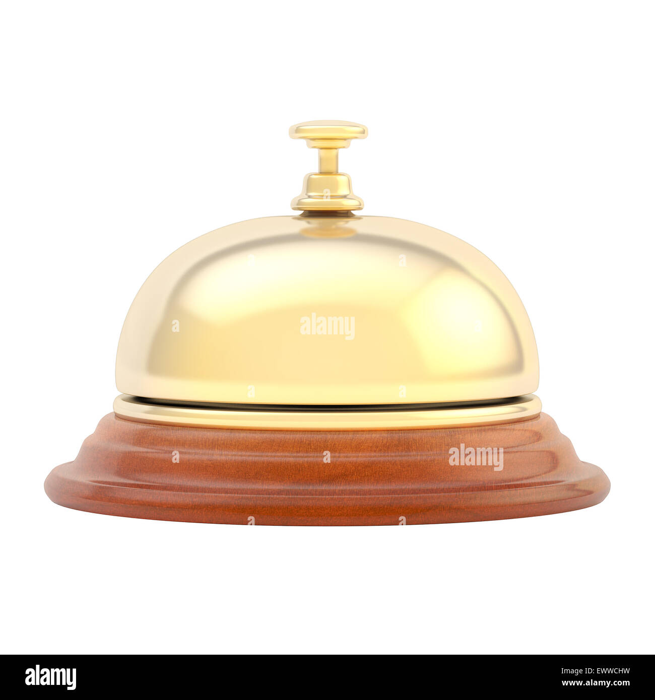 Hotel reception bell isolated Stock Photo Alamy