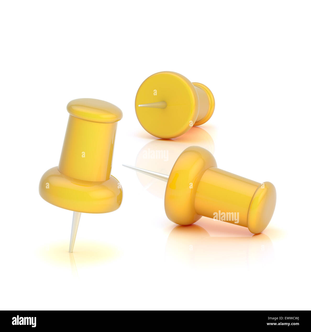 Composition of three pins Stock Photo - Alamy