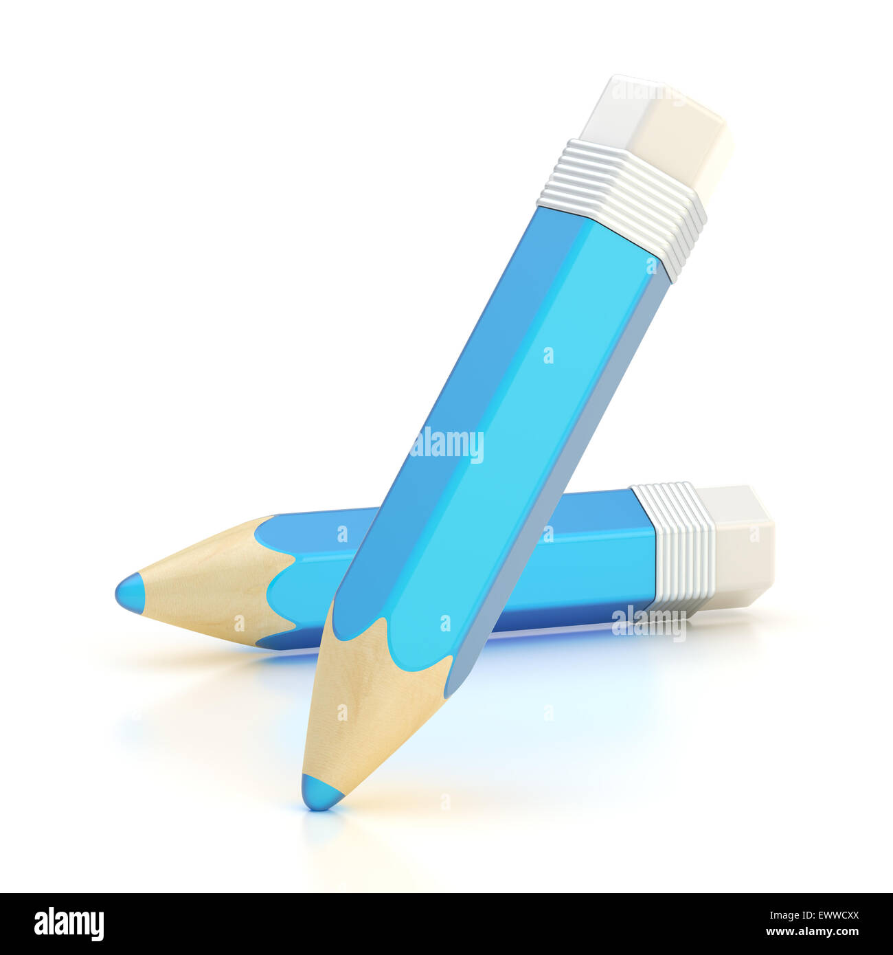 Two pencils composition Stock Photo - Alamy