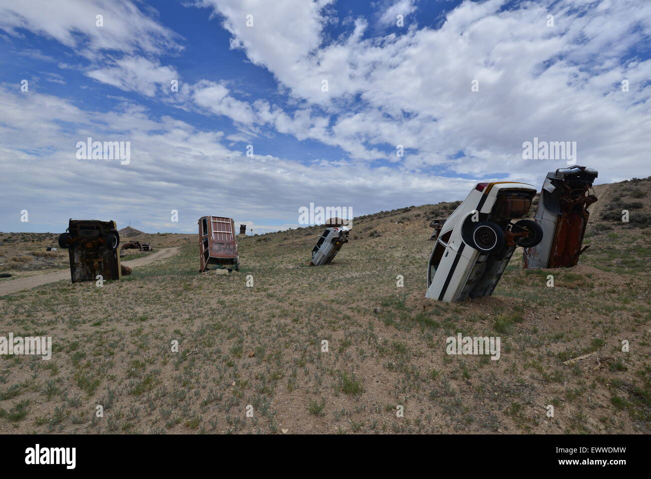 The car forest at Goldfield in Nevada Stock Photo - Alamy