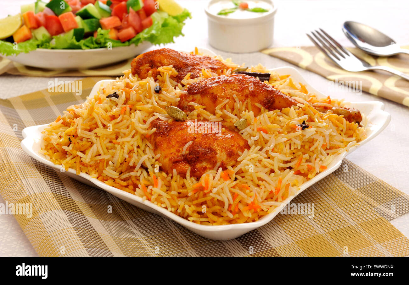 Bombay Chicken Biryani-4 Stock Photo - Alamy