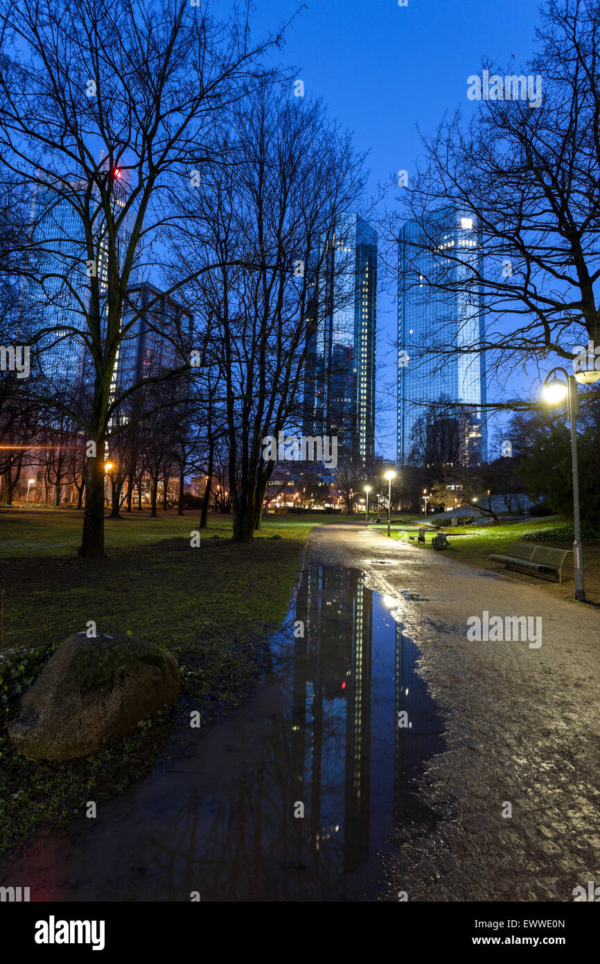 Modern architecture of downtown of Frankfurt. Frankfurt, Hesse, Germany Stock Photo