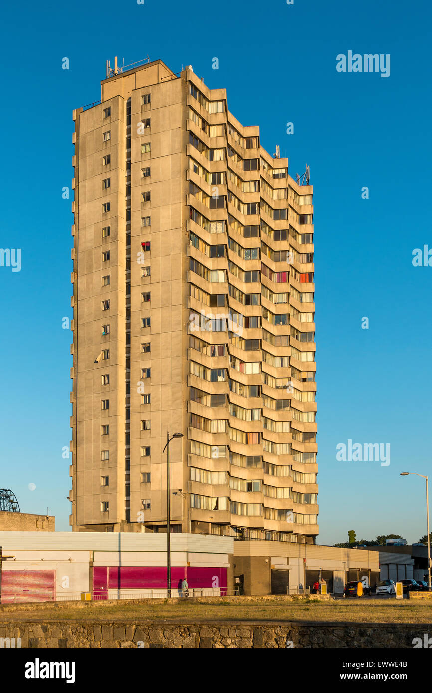 Arlington House Margate High Rise Living Apartments Stock Photo