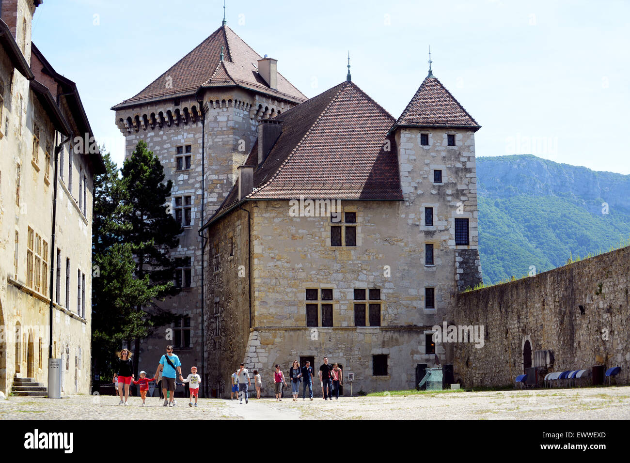 Annecy chateau chateaux Haute-Savoie France Stock Photo