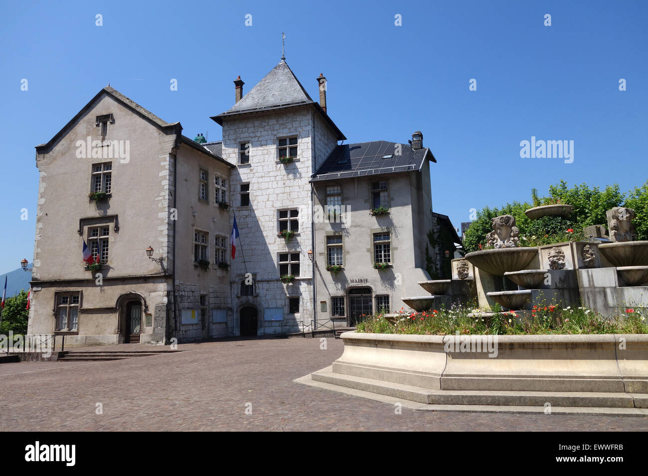 Aix-les-Bains tourism office and Mairie Stock Photo