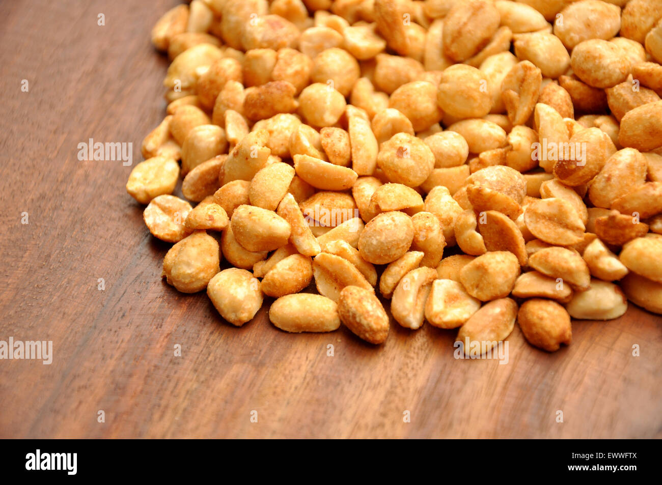 Crunchy & Salty Peeled Peanuts Stock Photo